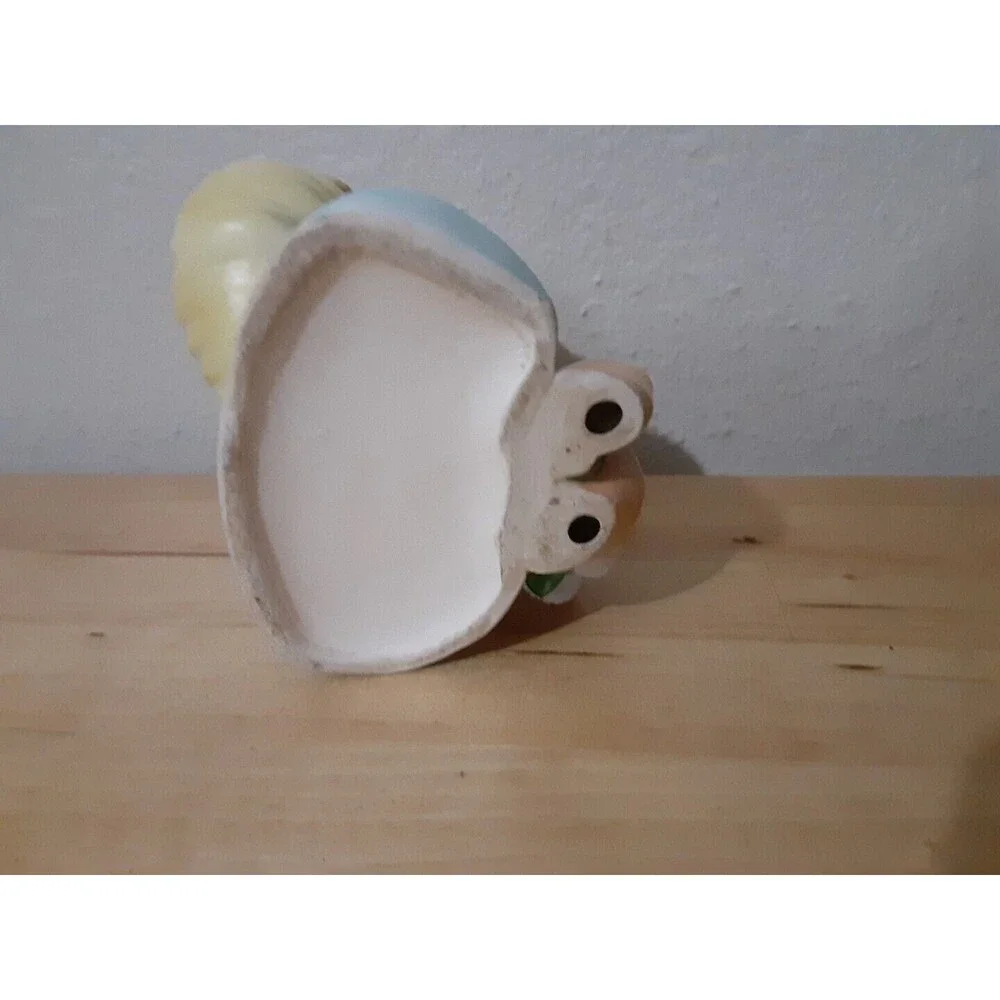 VTG Rare Enesco 1950's Delsey Tissue Girls Headvase 6